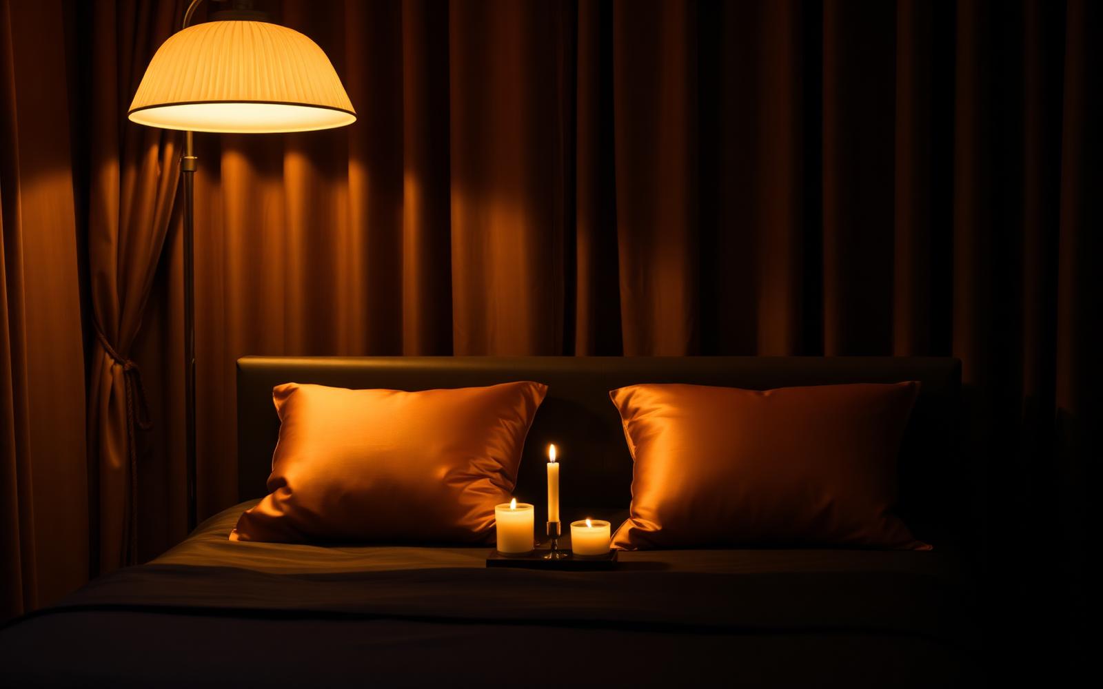 Ameliya Massagestudio in Berlin-Wilmersdorf - stimmungsvolles Zimmer für eine Paarmassage mit warmem Kerzenlicht